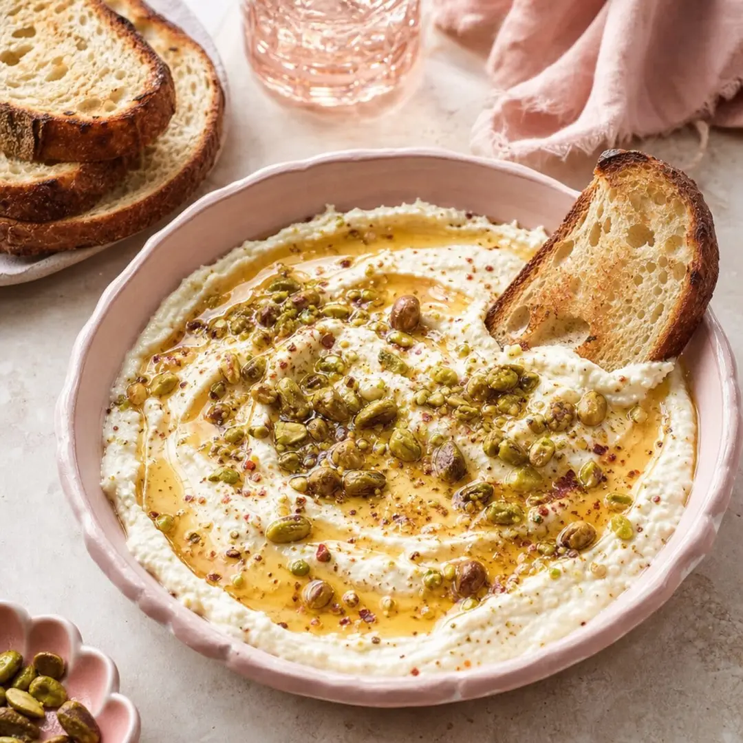 Hot Honey Whipped Feta